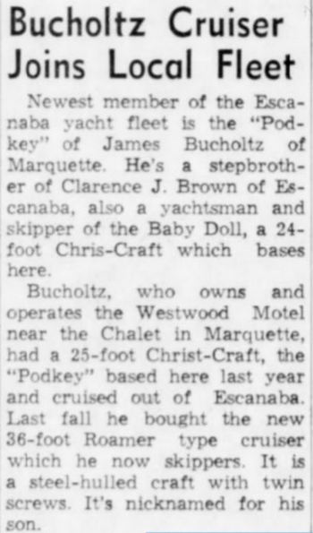 Westwood Motel (Days Inn Wyndham Marquette) - May 1964 Article On James Bucholtz (newer photo)
